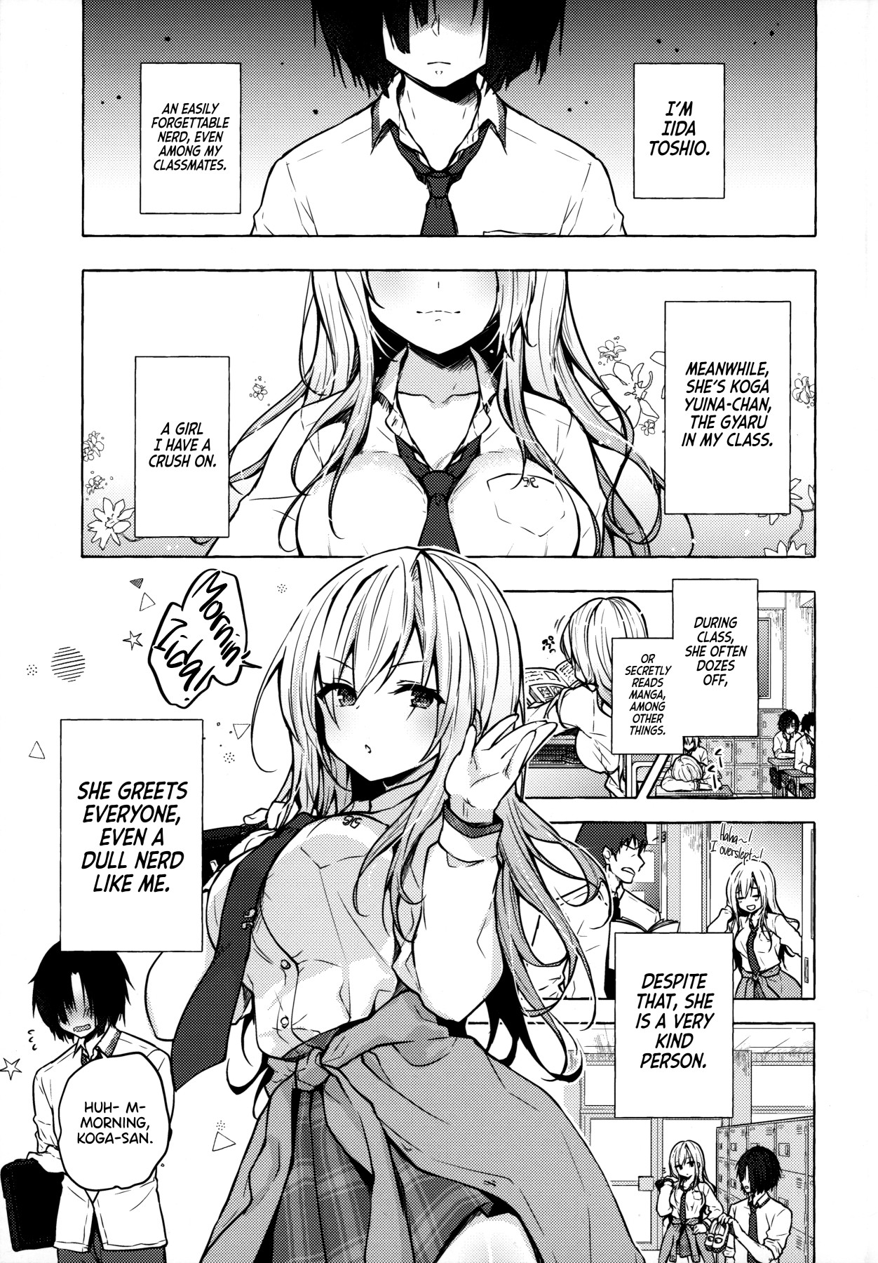 Hentai Manga Comic-Having Sex With Yuina-chan, The Gyaru -My Secret Crush is Blushing at Me!?--Read-3